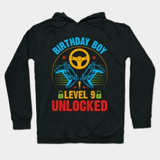 Birthday Boy Level 9 Unlocked Gamer Birthday Hoodie